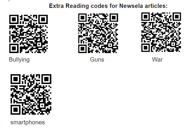 QR code worksheet for ESL students to access articles on social issues related to the song 'Big Love'