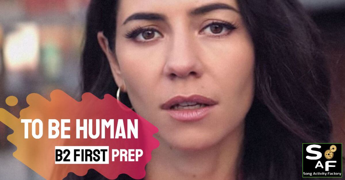 FCE lesson plan featuring MARINA's To Be Human and protest themes