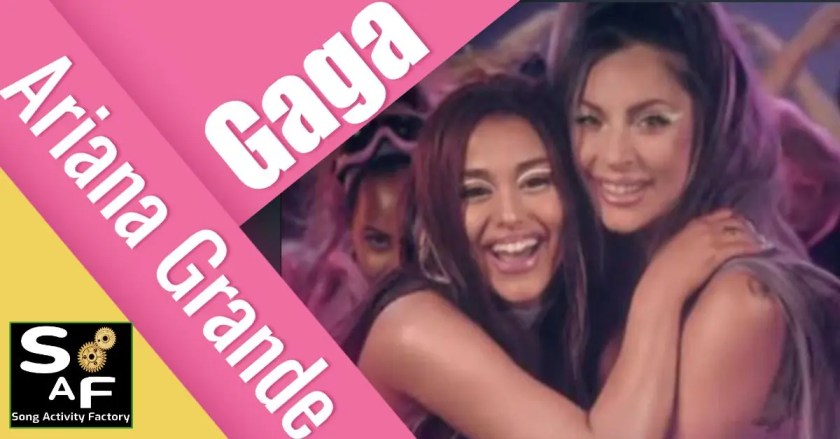 esl song lesson plan lady gaga ariana grande