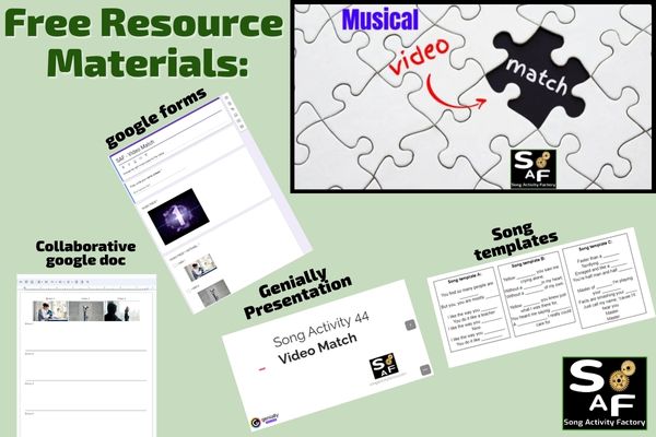 Free Resource Materials Song Activity factory