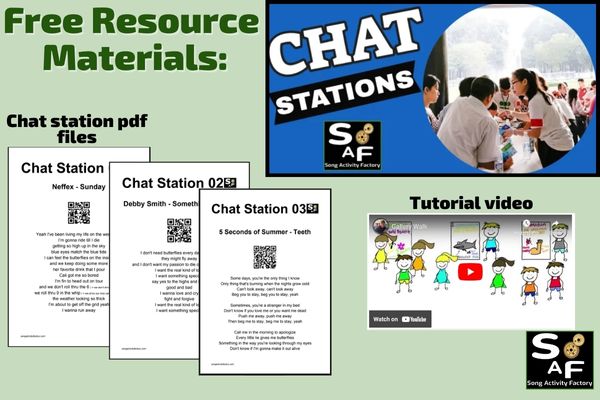 Free ESL Resource Materials Song Activity Factory