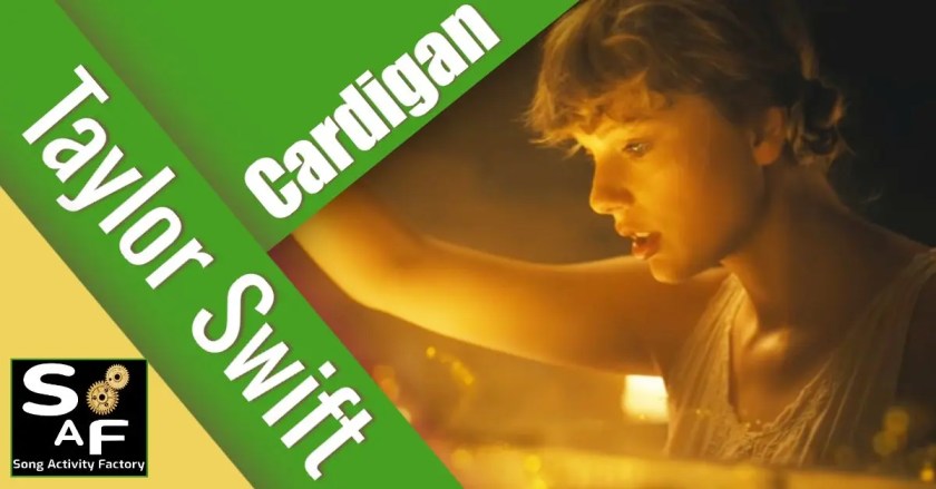 esl song lesson taylor Swift cardigan