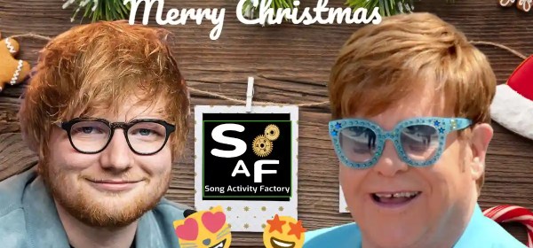 Teaching With Songs: Merry Christmas by Ed Sheeran & Elton John. Includes YouTube video, Genially presentation, interactive worksheets. Boost 4 skills & 21st-century skills.