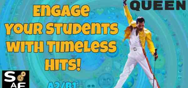 Image of Freddie Mercury with his iconic pose.