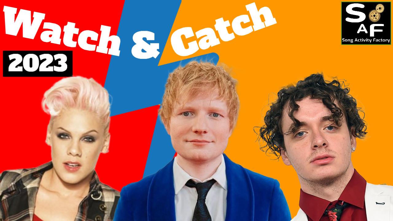 Watch & Catch 2023: Featuring music by Ed Sheeran, Pink, and Jack Harlow