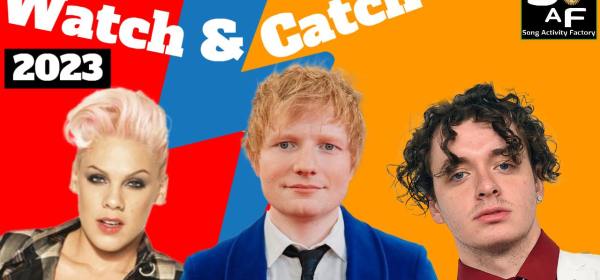 Watch & Catch 2023: Featuring music by Ed Sheeran, Pink, and Jack Harlow