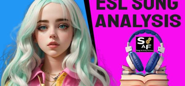 Featured image for blog post analysing Billie Eilish's song 'What Was I Made For?' for ESL learners.