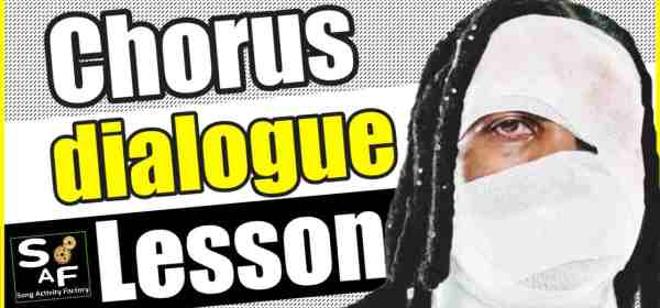 Lil Durk with "Chorus Dialogue Lesson" title and Song Activity Factory logo.