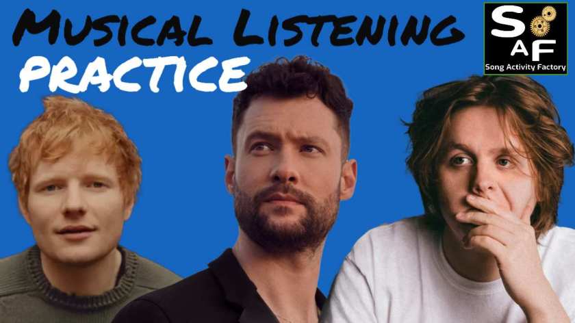 Song Activity Factory Blog Post Featured Image: "2023 Songs: Engage Your Students with Ed Sheeran, Lewis Capaldi, and More!