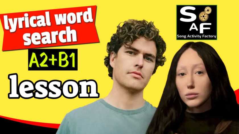 Image featuring ESL song activity with 'Everybody Needs Someone' by Noah Cyrus & Vance Joy