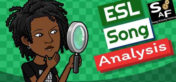 Avatar with a magnifying glass highlighting 'ESL Song Analysis' and the Song Activity Factory icon.