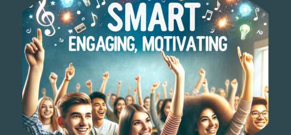 Students engaged in musical ESL activities for motivation