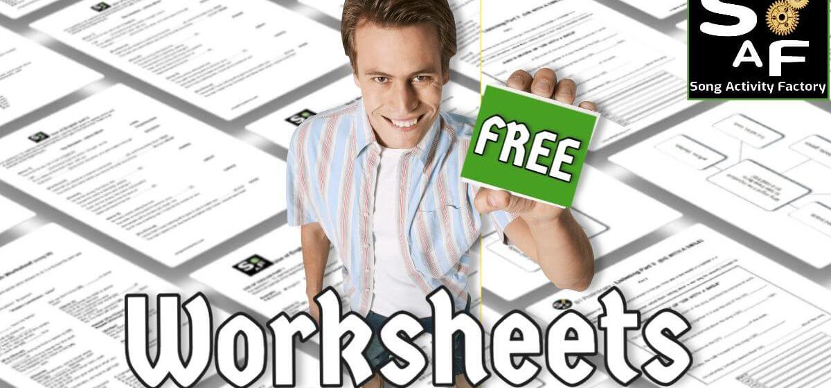 Use of English worksheets – Song Activity Factory