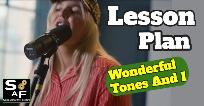 ESL lesson plan featuring NotebookLM and song analysis for B2 level