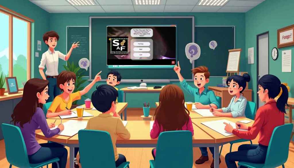 ESL students participating in a group competition using Lyrical Grammar Quizzes