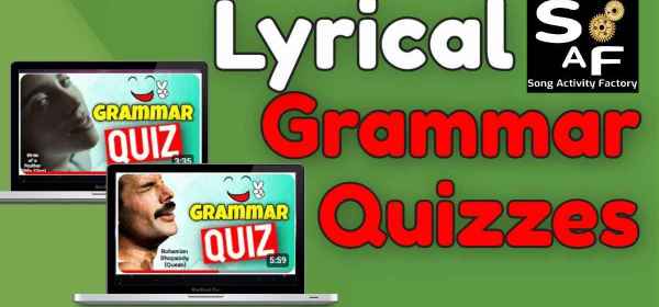 Lyrical Grammar Quiz Youtube Videos feat billie eilish anad Queen