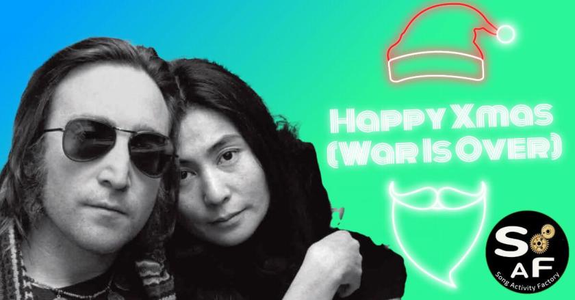 John Lennon and Yoko Ono with ‘Happy Xmas’ – ESL Song Lesson