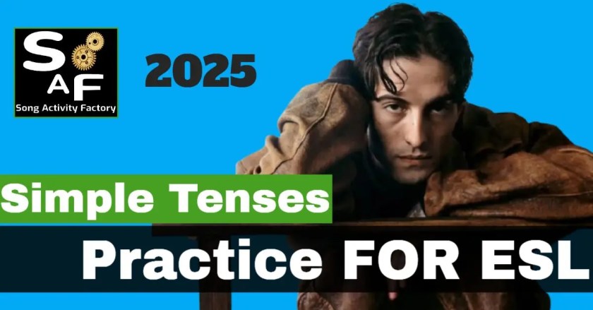 Simple past tense, simple present tense, simple future tense practice using song by Damiano David for B2 students