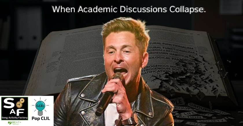 A conceptual macro shot of a sociology textbook with its words crumbling into basic terms, symbolizing the failure of abstract reading tasks with onerepublic singer