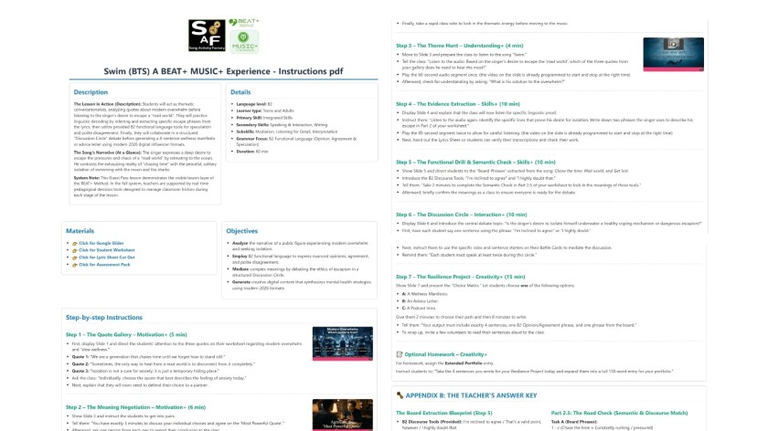 pdf instructions content bts swim esl lesson